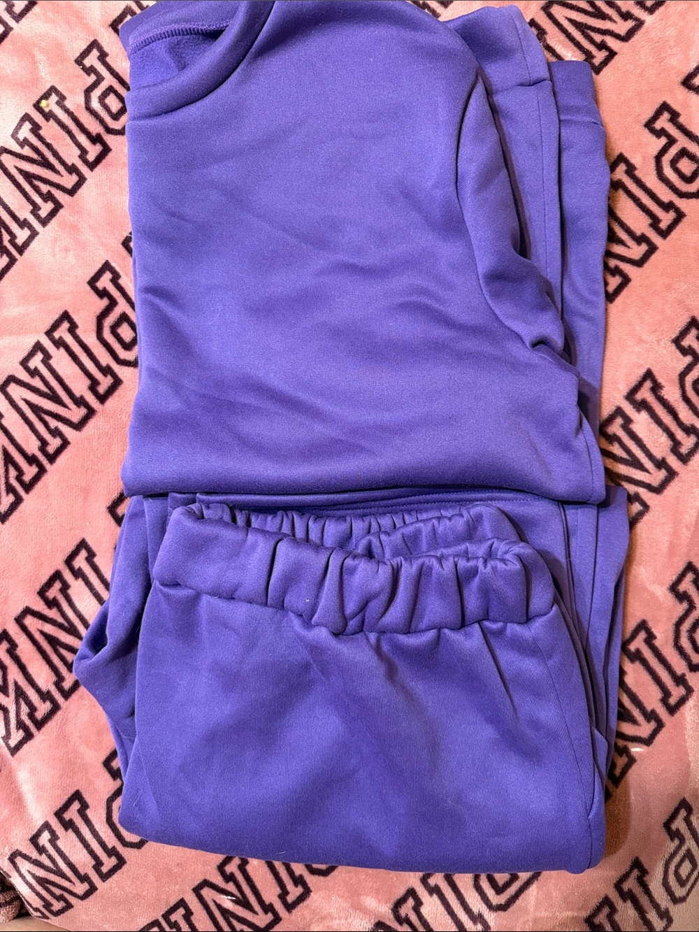 Purple Sweats Top & Bottoms - Unbranded